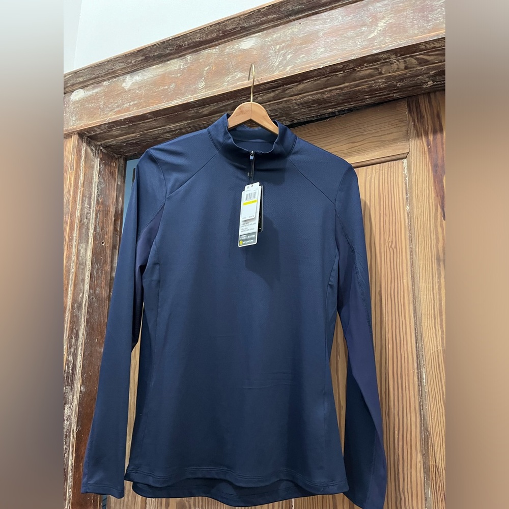 Callaway Navy Blue Long Sleeve Quarter-Zip Top